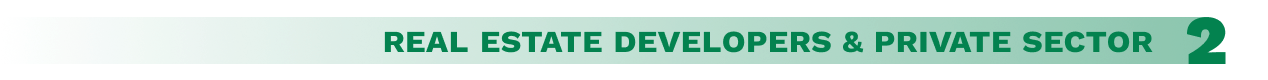 Real Estate Developers & Private Sector